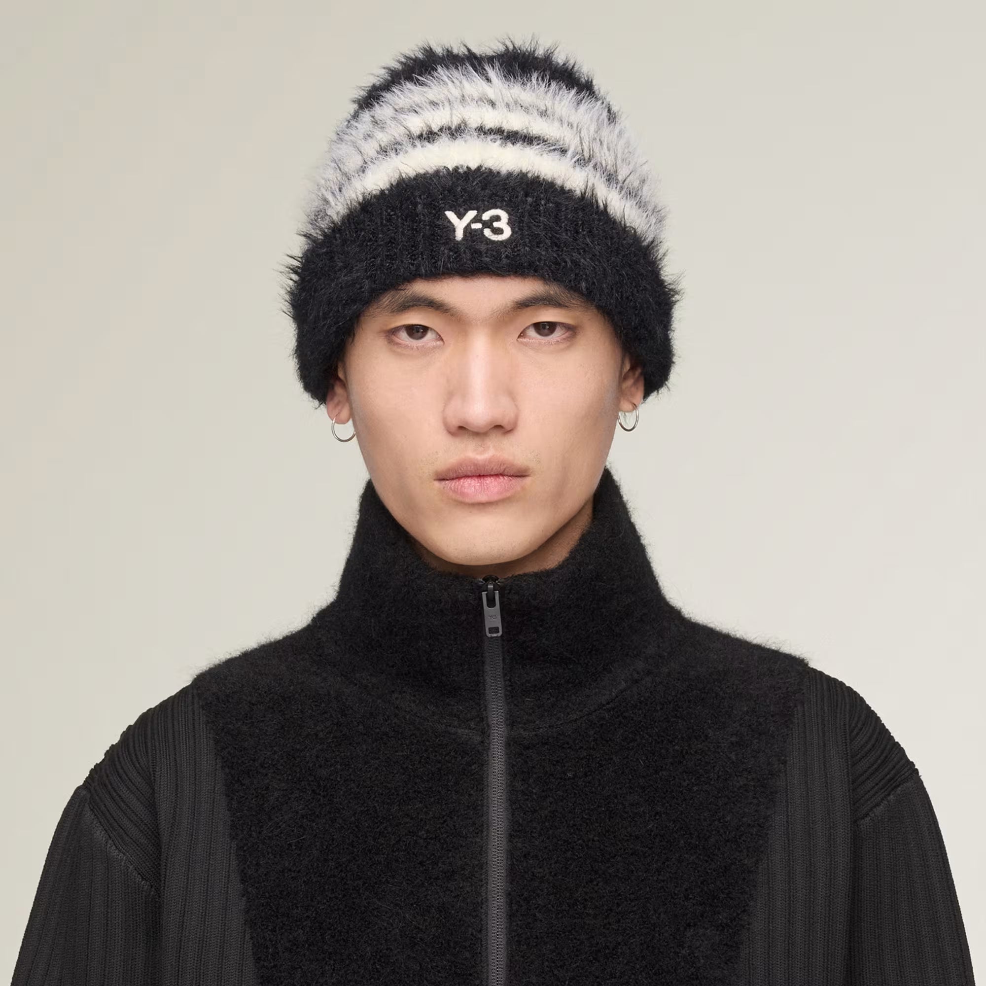 3S Beanie Black/Cream White