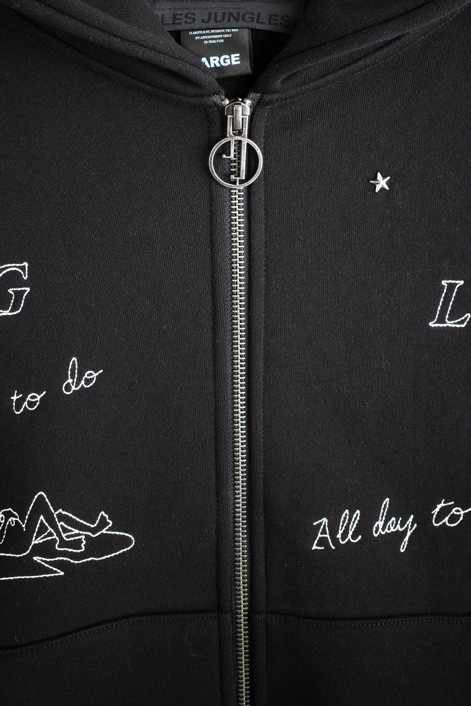 Fuck All Do Zip Hoodie Black