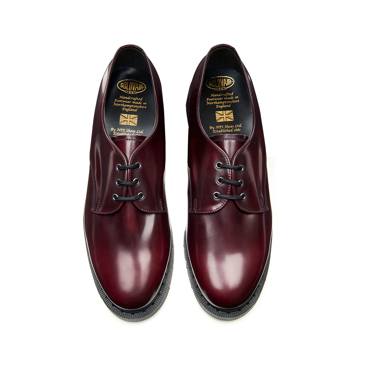 Cherry Red Rub-Off Vegan Gibson Shoe