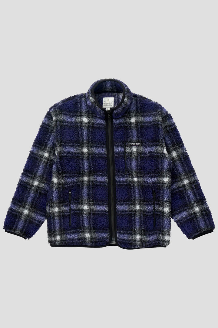 Shadow Plaid Sherpa Jacket