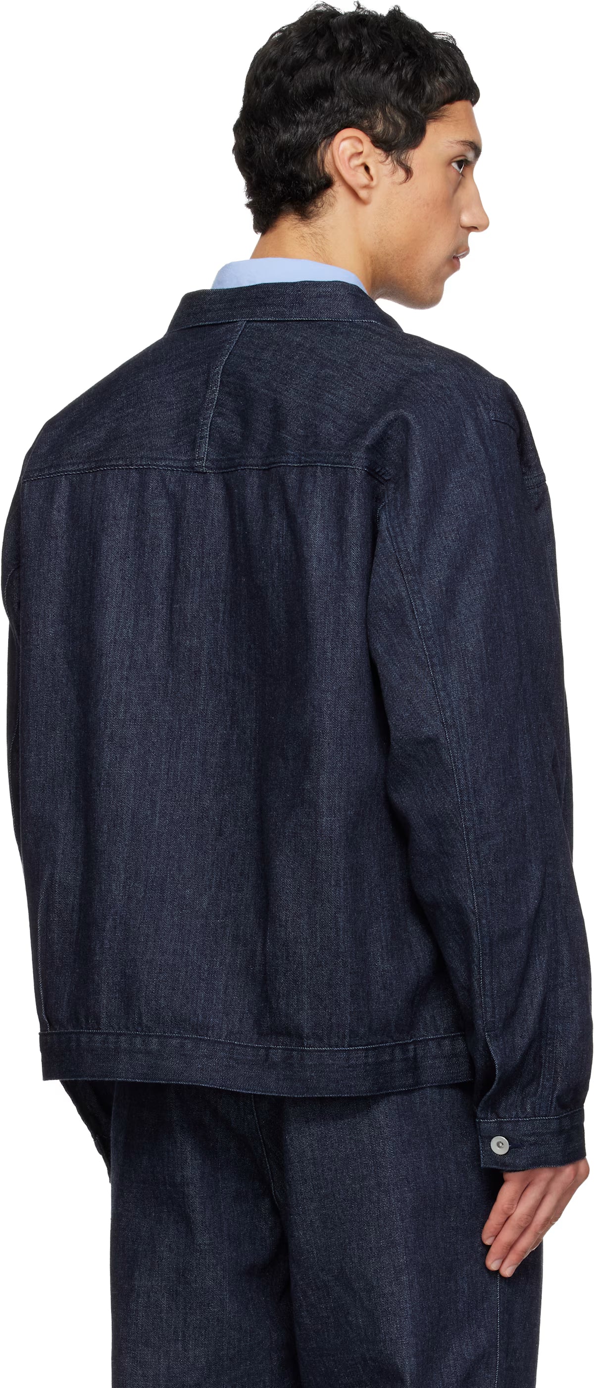 Short Denim Jacket Indigo
