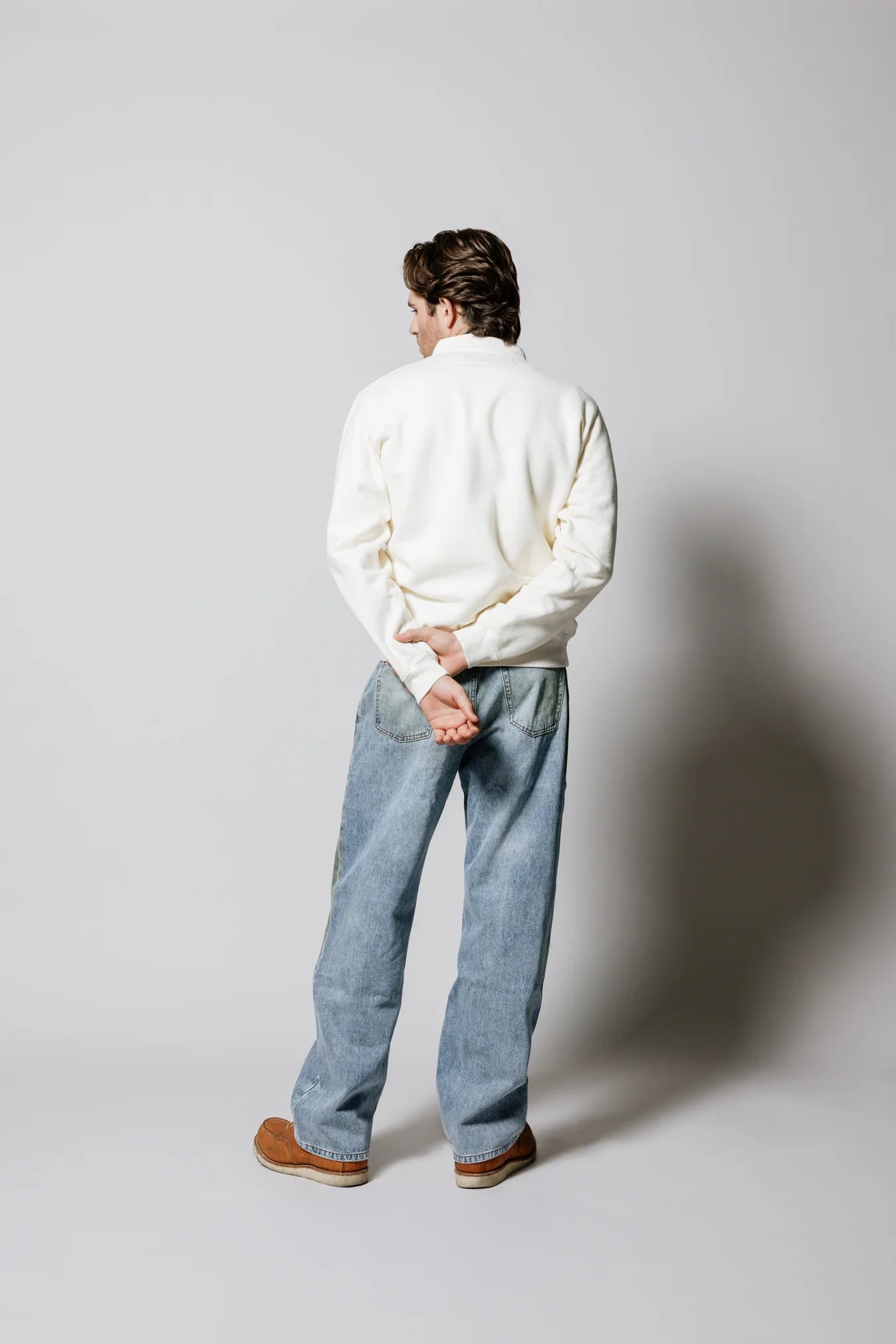 Lasso Sport Quarter Zip Bone