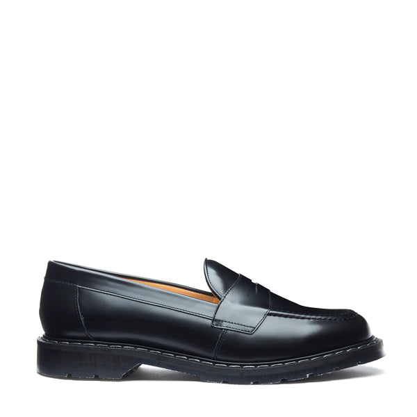 Black Hi-Shine Penny Loafer