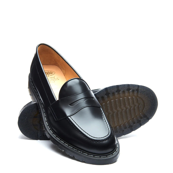 Black Hi-Shine Penny Loafer