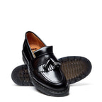 Black Hi-Shine Tassel Loafer