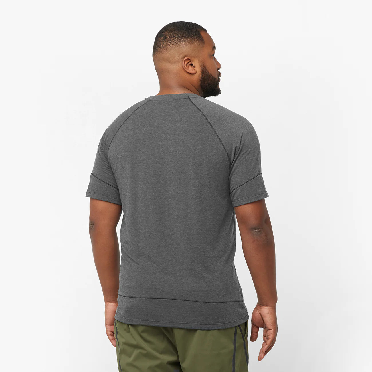 Runlife SS Tee - Deep Black/Heather