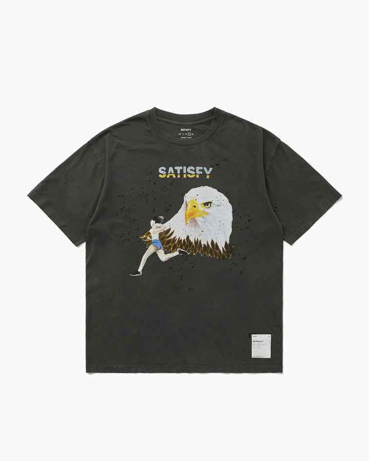 MothTech T-Shirt Running Eagle Aged Black